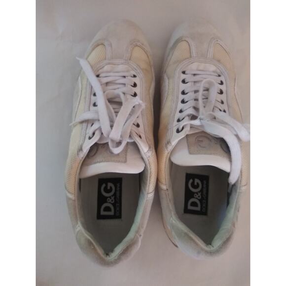 Rare Dolce & Gabbana Swan Low Tops Sneakers Sz 45 Us11.5 main image 9